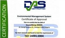 Certificate ISO 14001-2004